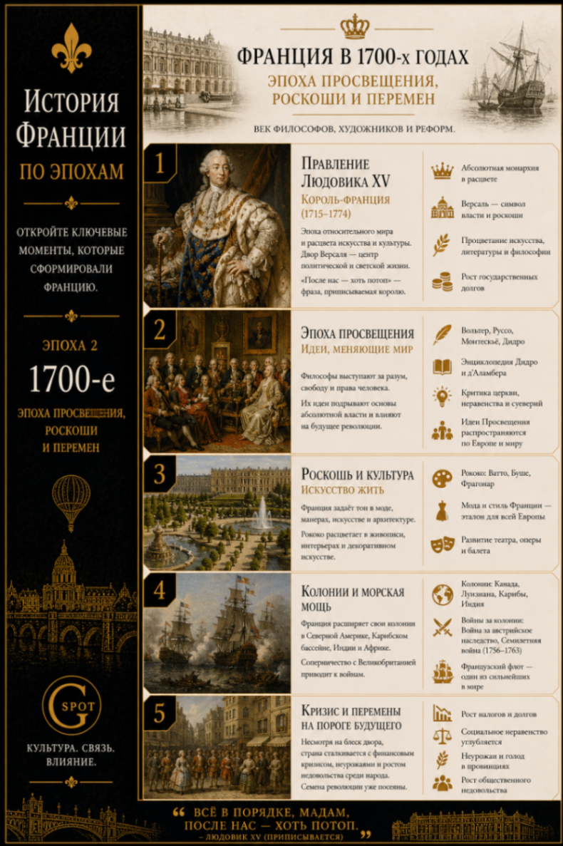 France in the 1700s — The Age of Enlightenment, Luxury and Change